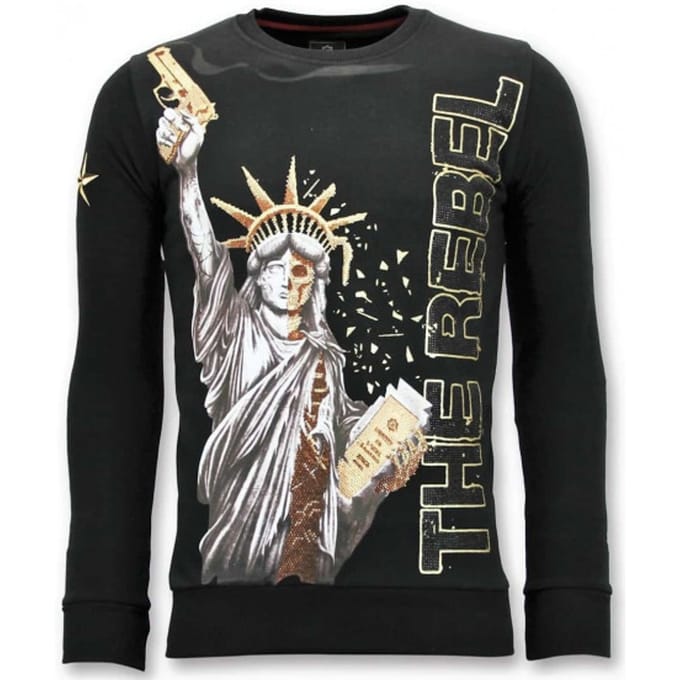 Exclusieve Sweater Heren - The Rebel - Zwart