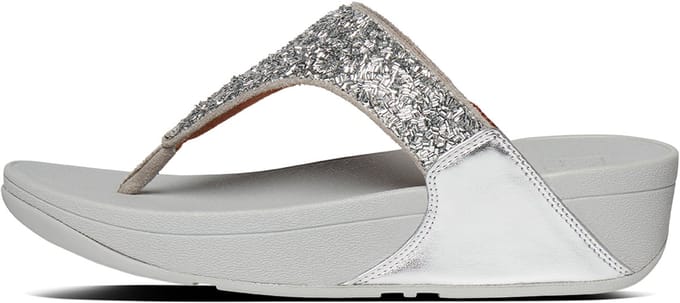 FitFlop Dames-teenslippers Lulu Shimmerfoil Toe-Thongs CJ2