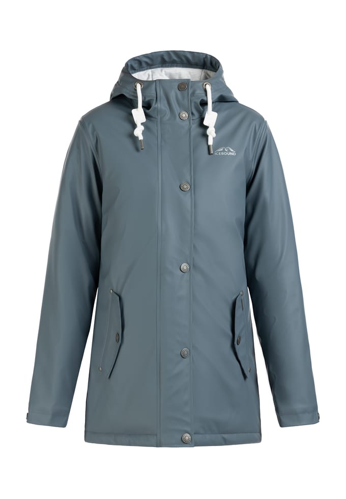 ICEBOUND Gewatteerd regenjack Dames blauw-grijs