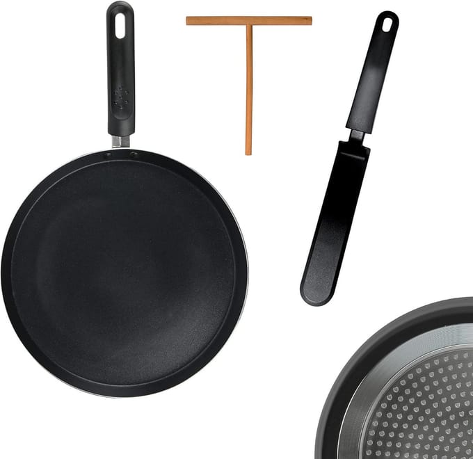 Crepe Pan met Keukengerei