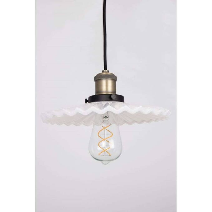 Globen Lighting hanglamp COBBLER, wit, Ø 25 cm