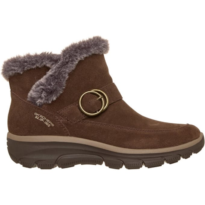 Skechers EASY GOING - GENTLE WINTER Dames Instappers - Chocolate
