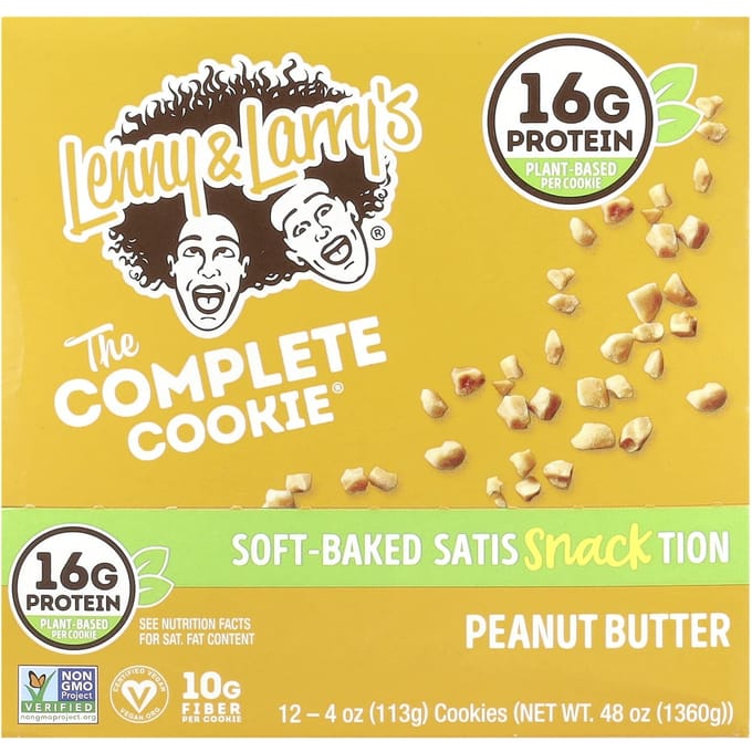 Lenny & Larry'S, The Complete Cookie®, Pindakaas, 12 Koekjes, 113G (4 Oz) Elk