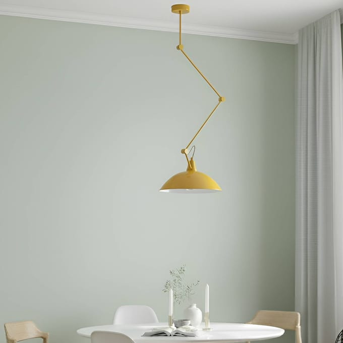 ALDEX Hanglamp Melos, geel, Ø 36 cm, metaal