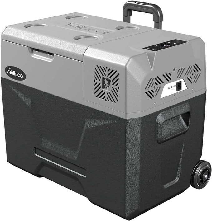 Draagbare Elektrische Koelbox Compressor 40L - 12/24V & 230V - App Bediening - Koel/Vries