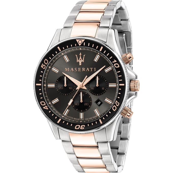 Maserati Sfida R8873640002 Horloge zwart