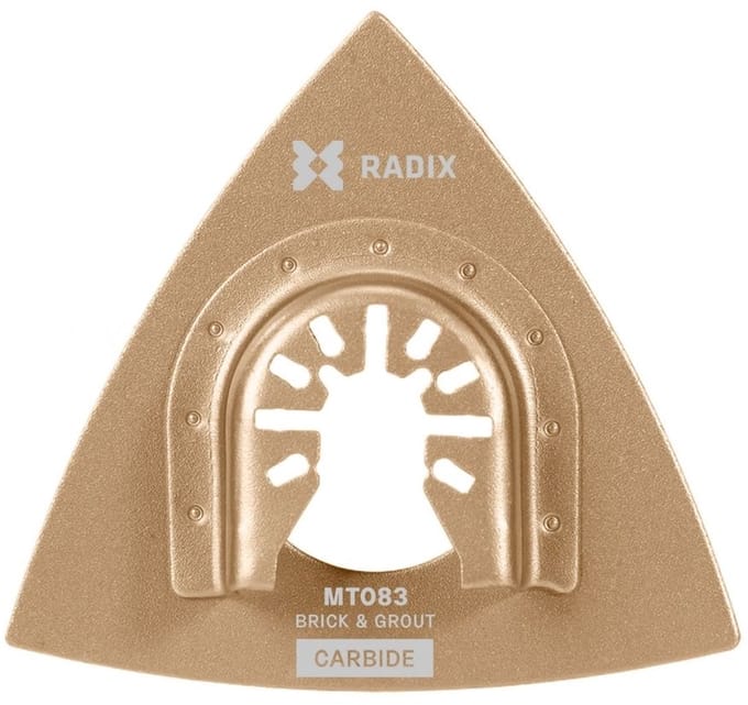 Radix - Multitool rasp - Driehoekvorm carbide - 78x78x78mm - 30-40 grit