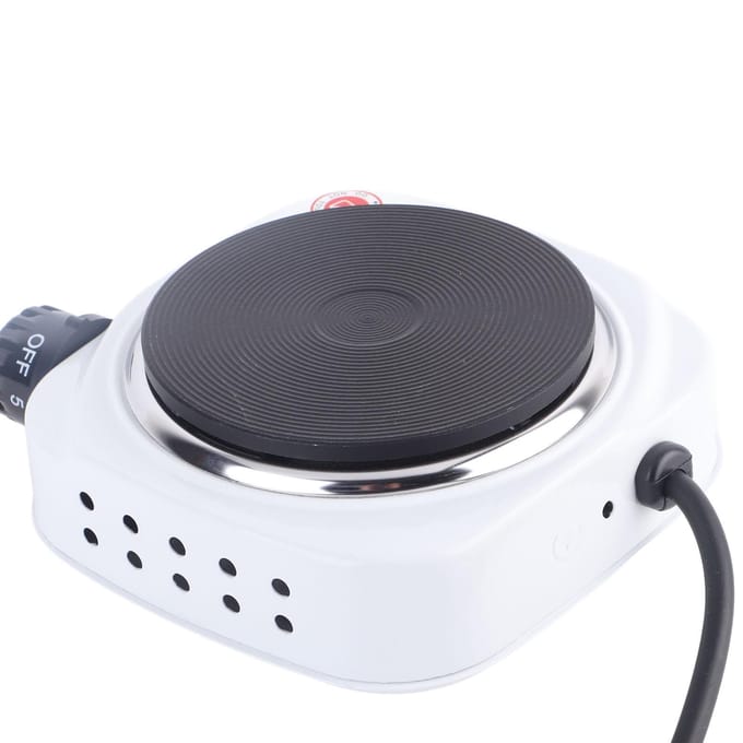 Draagbaar 500W Elektrisch Mini Fornuis Kookplaat Multifunctionele Kachel voor Thuis white