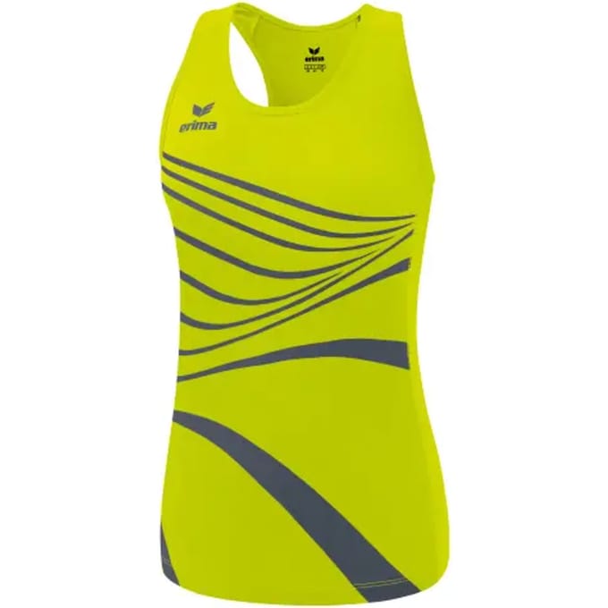 Erima Racing Hardloopsinglet Dames - Fluogeel | Maat: 34