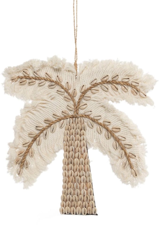 Safaary - The Cotton Shell Palm Tree - White Natural