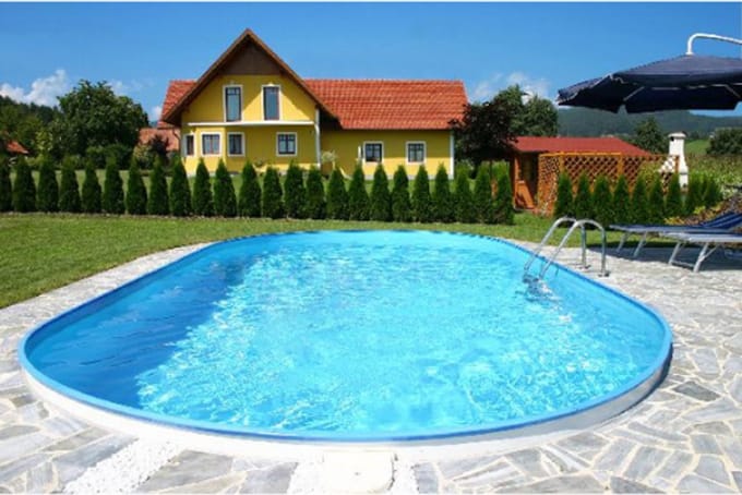 Summer fun zwembad inbouw set ovaal 800x420x120