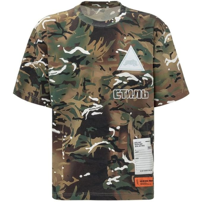 Heron Preston Bicolor Katoenen T-Shirt