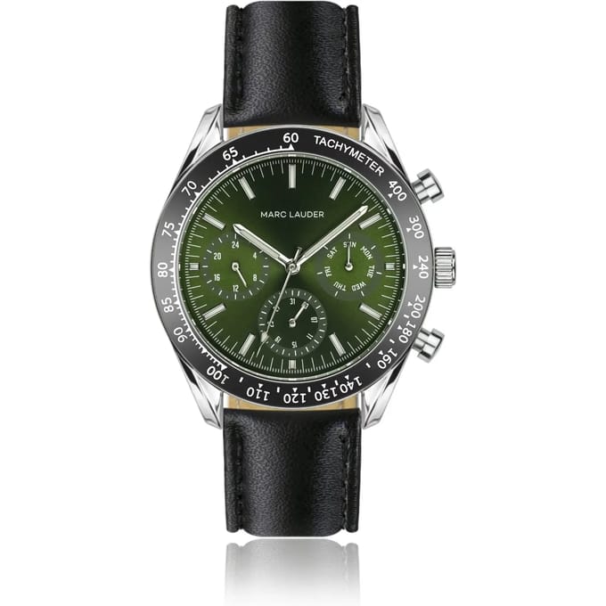 Dames kalfsleren horloge Marc Lauder Lisbon