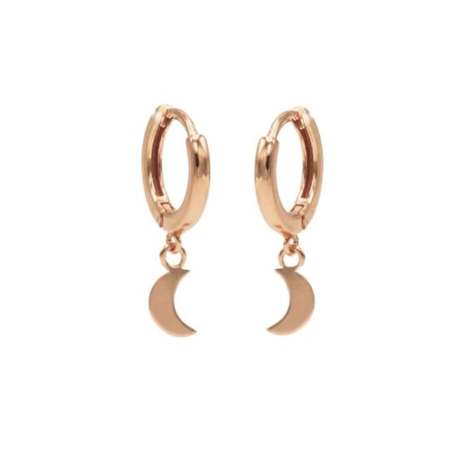 Karma Oorringen Hinged Hoops Moon Rosé