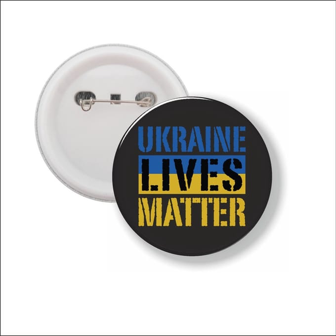 Button Met Speld - Ukraine Lives Matter - Oekraine