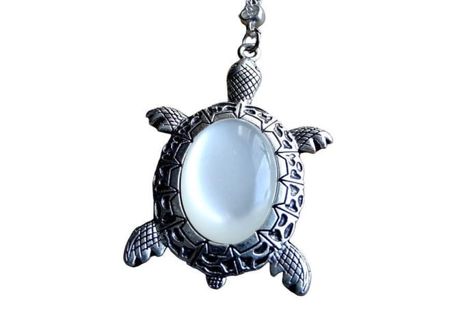 2 Love It Schildpad White - Ketting - 46 cm lang