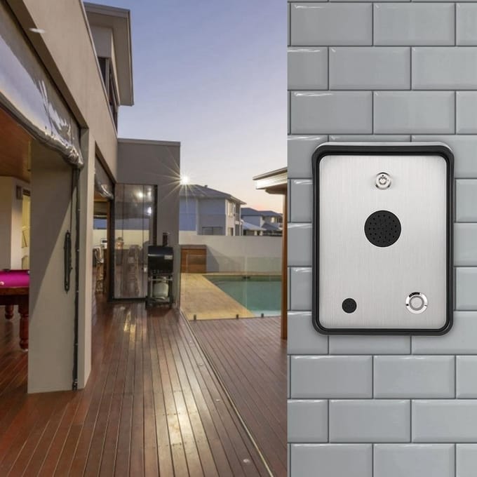 GSM Audio Intercom voor Enkel Huisdeur en Poortopener Toegangscontroller white