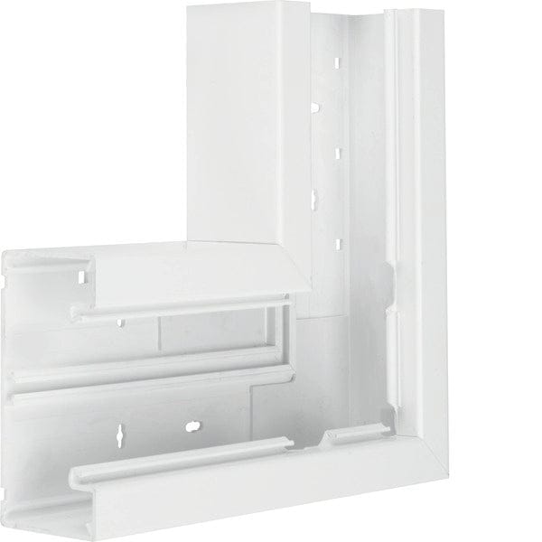 Hager BR6513059016 Vlakke winkelhaken Vlakke winkelhaken (b x d) 130 mm x 68 mm Wit 1 stuk(s)
