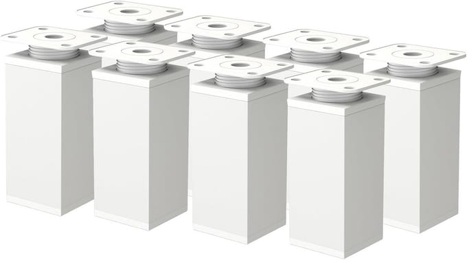 Verstelbare Meubelpoten Set van 8 - Elegante Kastpoten met Complete Schroevenset