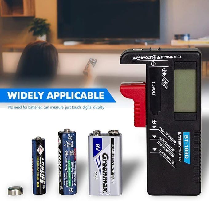 Testeur de Piles - BT-168D - Numérique - LCD - Compact - Haute Précision