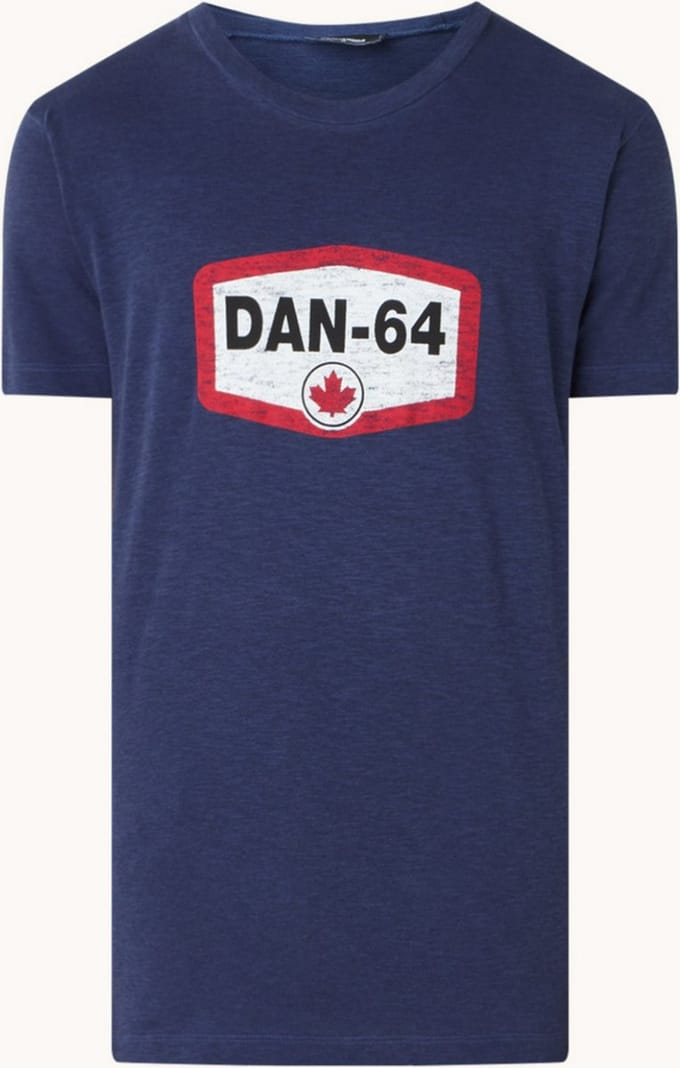 Dsquared2 T-shirt met print - Blauw - Maat S