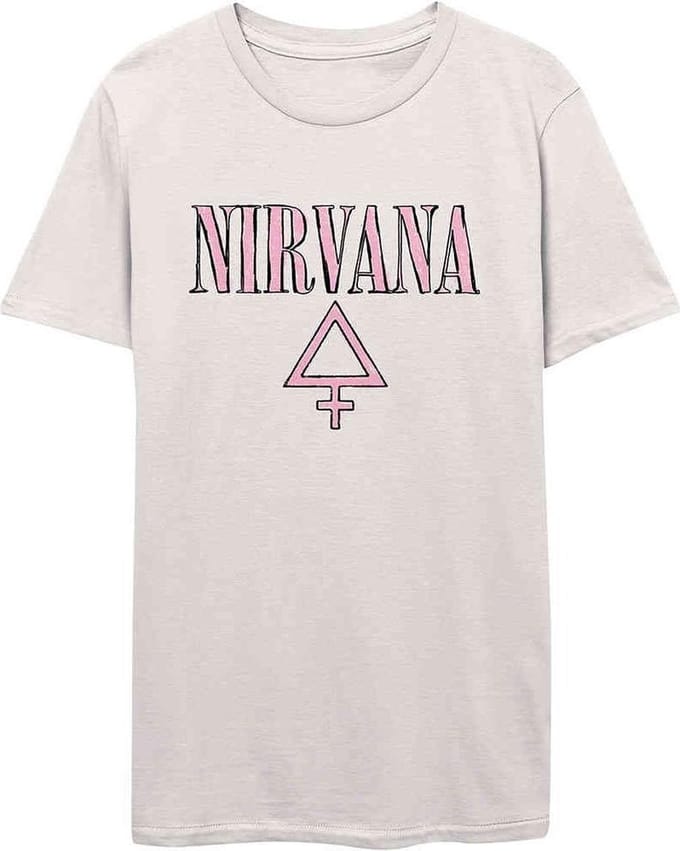Nirvana - Femme Dames T-shirt - M - Creme