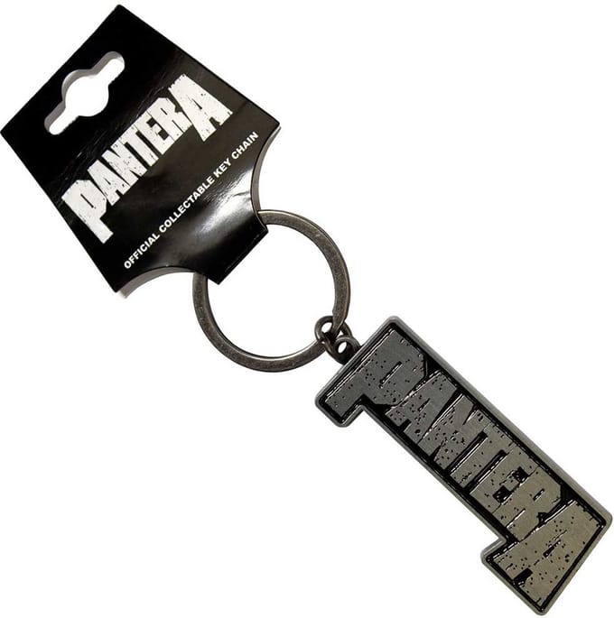 Pantera - Logo Sleutelhanger - Wit
