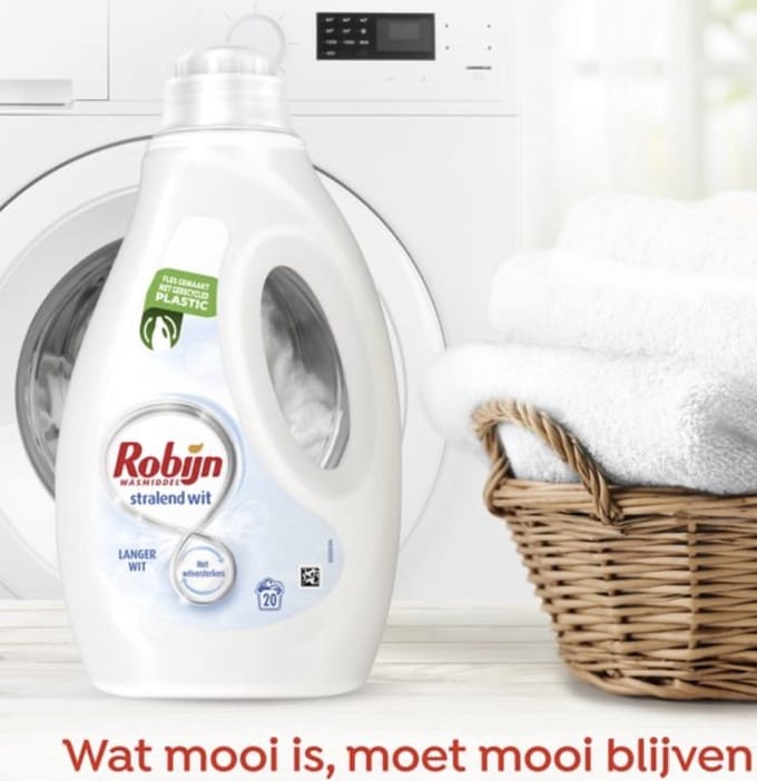 Robijn stralend wit vloeibaar wasmiddel - 5 x 36 wasbeurten voordeelpakkingen