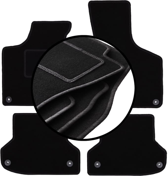 Complete set veloursmatten voor: Audi A3 8P hatchback, sportback, cabrio (2003-2011)