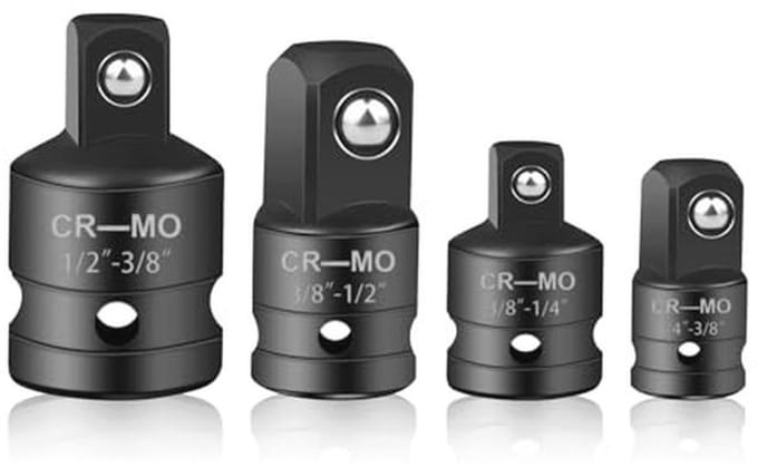 Universele Steekadapter Set - 4 Stuks voor Steek- en Ratsleutels