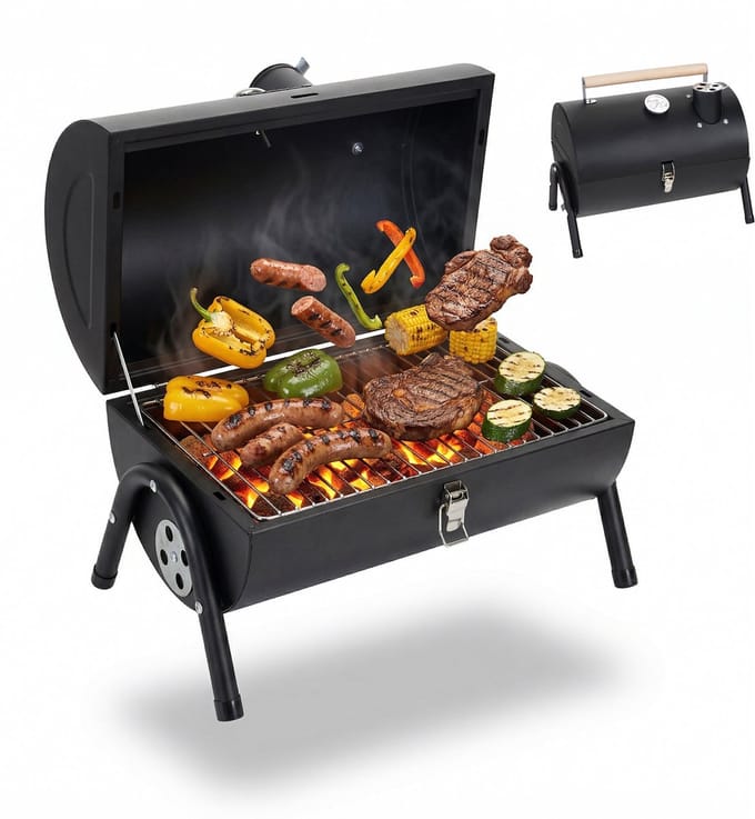 Campingbarbecue - met thermometer