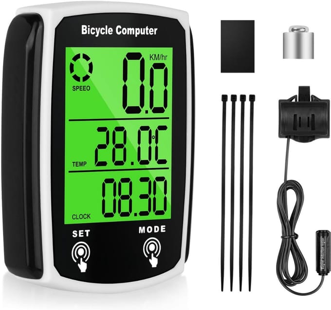 Kilometerteller Fiets - Snelheidsmeter - Fietscomputer Draadloos