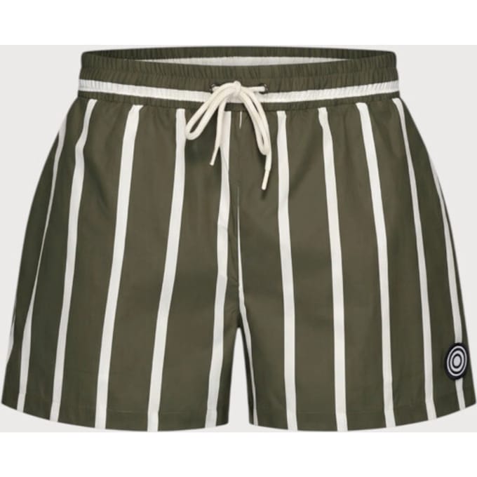 Blue Industry De gestreepte swimshort |