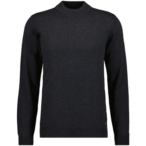 Ragman Trui Turtleneck Knitted Cotton Cashmere Antraciet / male