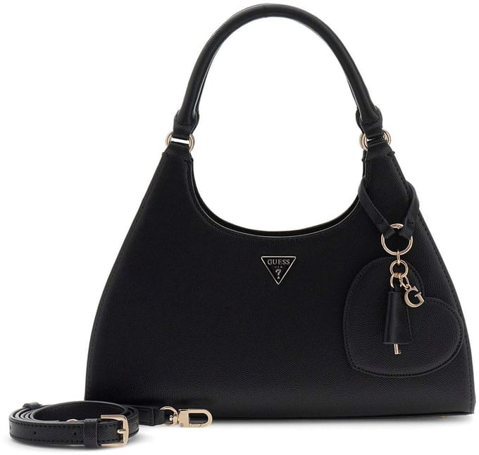 GUESS handtas schoudertas Isobel Girlfriend Carryall Black zwart