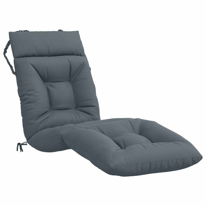 vidaXL - Ligstoel - Kussen - VIANEN - 100% - Polyester - Blauw - 200 - x - 50 - x - 8 - cm