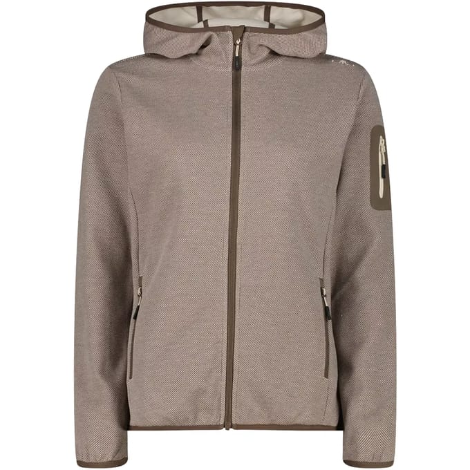 Hoodie met mesh-inzetten dames CMP Knit-Tech