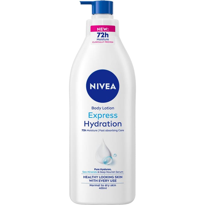 Nivea Express Hydration Body Lotion Pump 400 ml