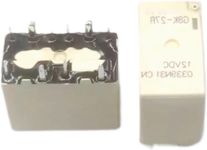 Elektromechanisch relais - Schakelcomponent - Elektrische schakeling - Normaal open contact - 10-voet - Zwart