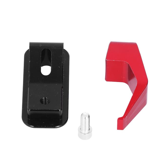 Motorfiets Voorste Hanghaak Items Opbergen Aluminiumlegering voor Elektrische Mountainbikes rood