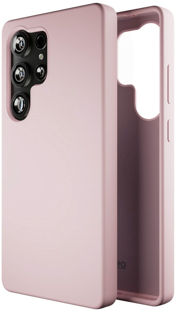 Puro Icon - Samsung Galaxy S25 Ultra Hoesje - Roze - TPU + PC - Ergonomisch