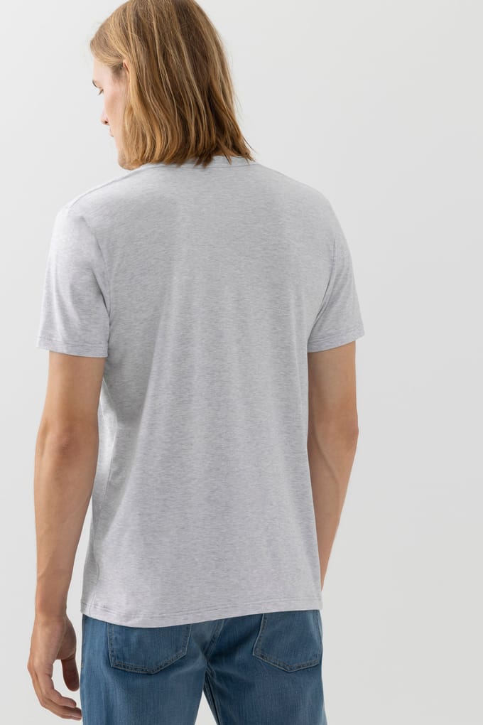 V-hals Serie Dry Cotton Colour Light Grey Melange