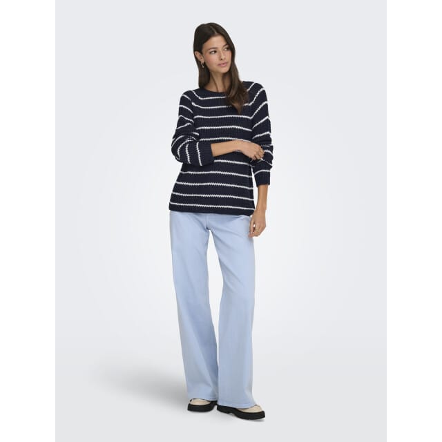 Jacqueline de Yong Jdyellen ls oneck raglan pullover knt dessin