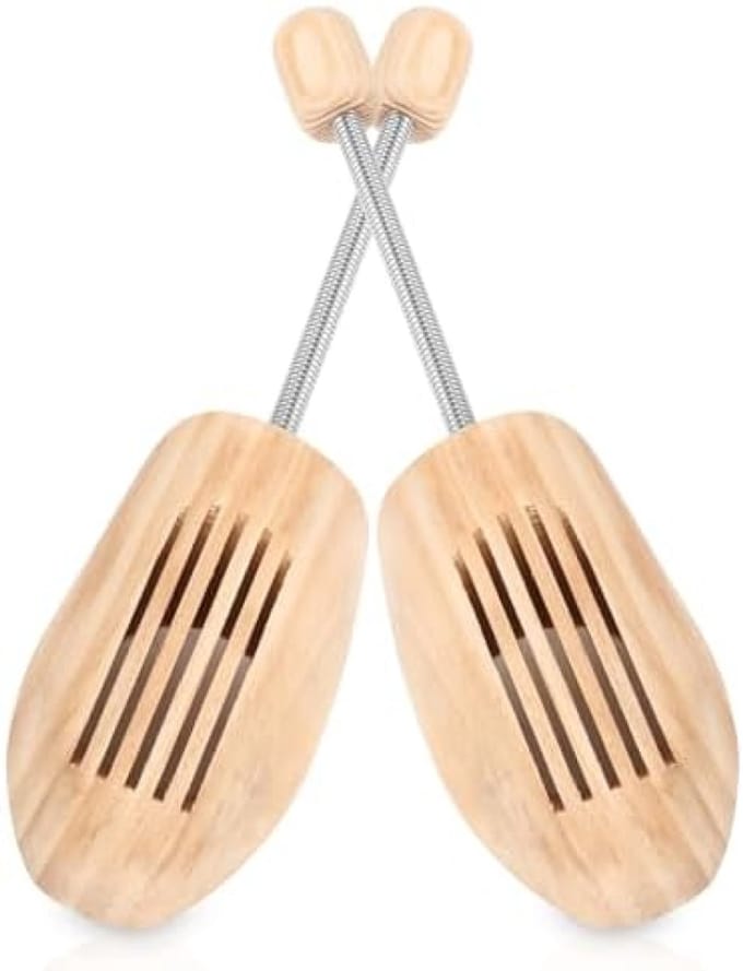 PromoHome Houten Schoenspanners Set van 2 - Met Metaalveer voor Optimale Vormbehoud