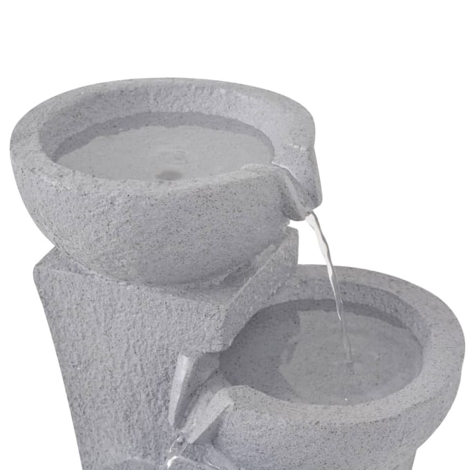 Vidaxl Fontaine d'intérieur avec lumière LED, Résine synthétique