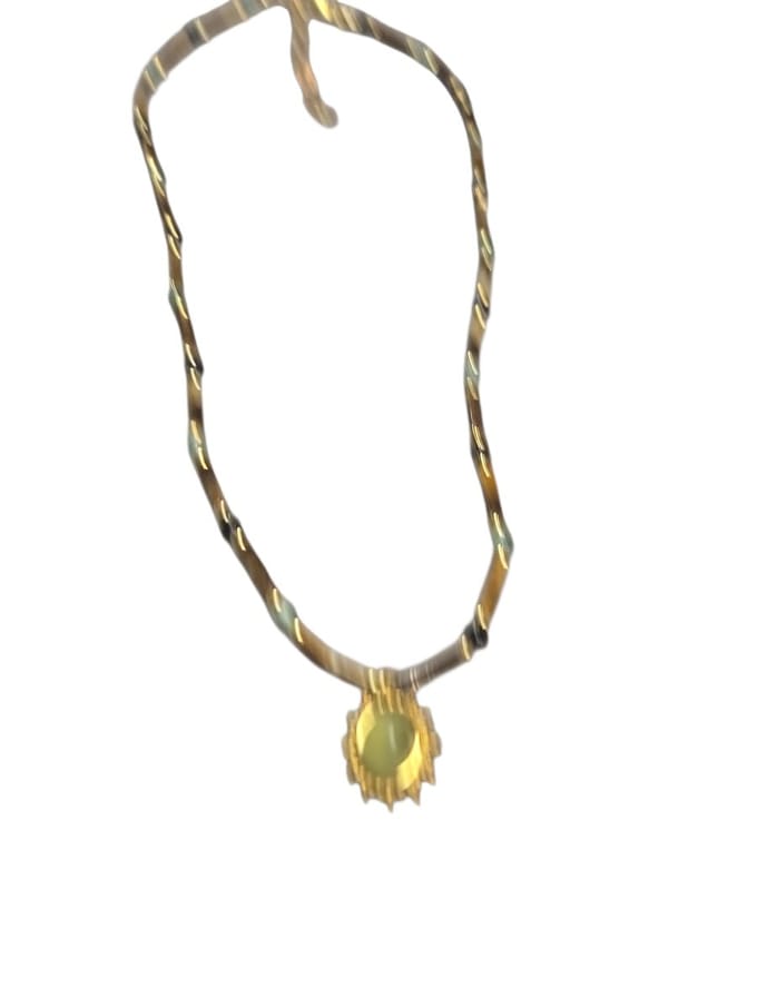 edelsteenketting. met aventurijn hanger