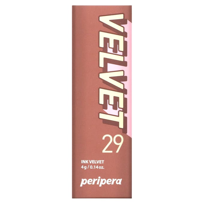 Peripera, Ink Velvet Lip Tint, 29 Cocoa Nude, 0.14 oz (4 g) brown