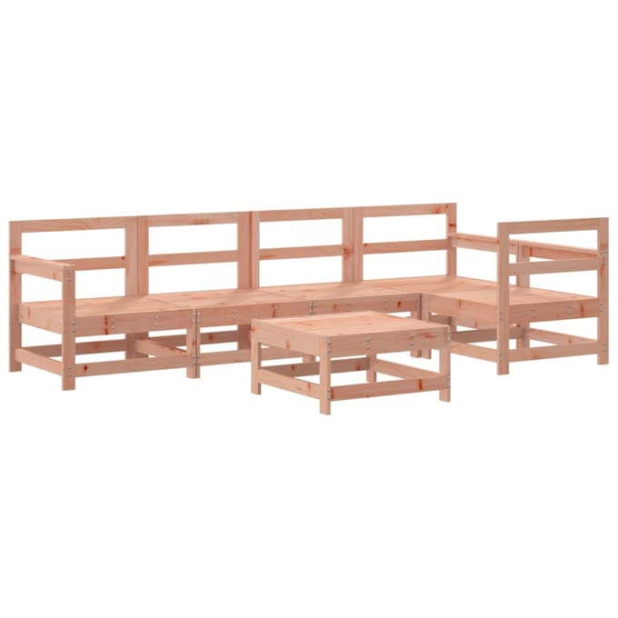 vidaXL - 6-delige - Loungeset - massief - douglashout