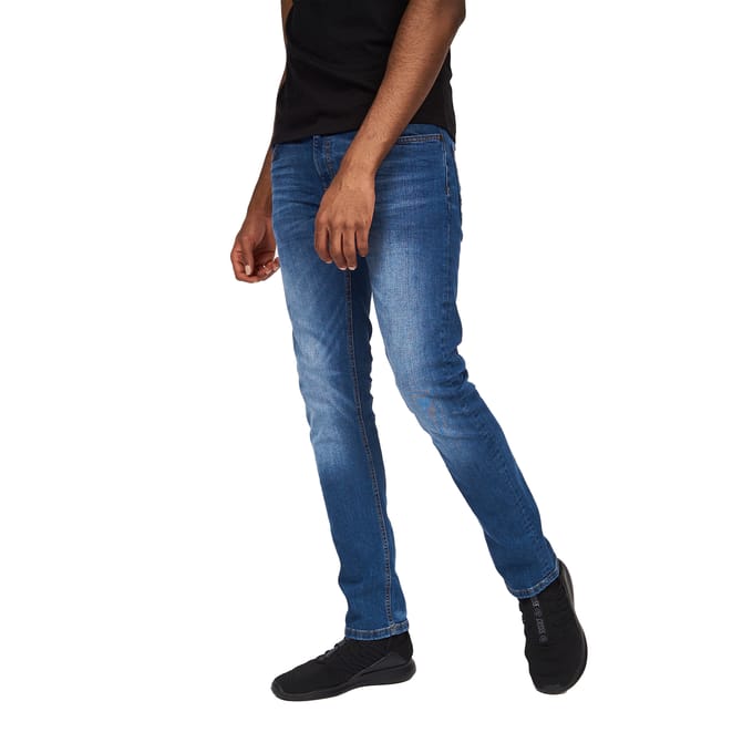 Crosshatch Heren Svelte Stretch Jeans (Stone Wash)