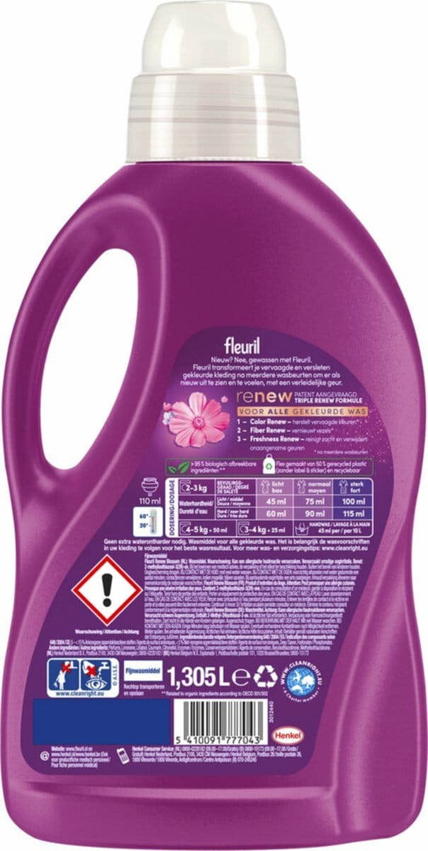 Fleuril Color Blossom Wasmiddel 29 wasbeurten 1,305 liter